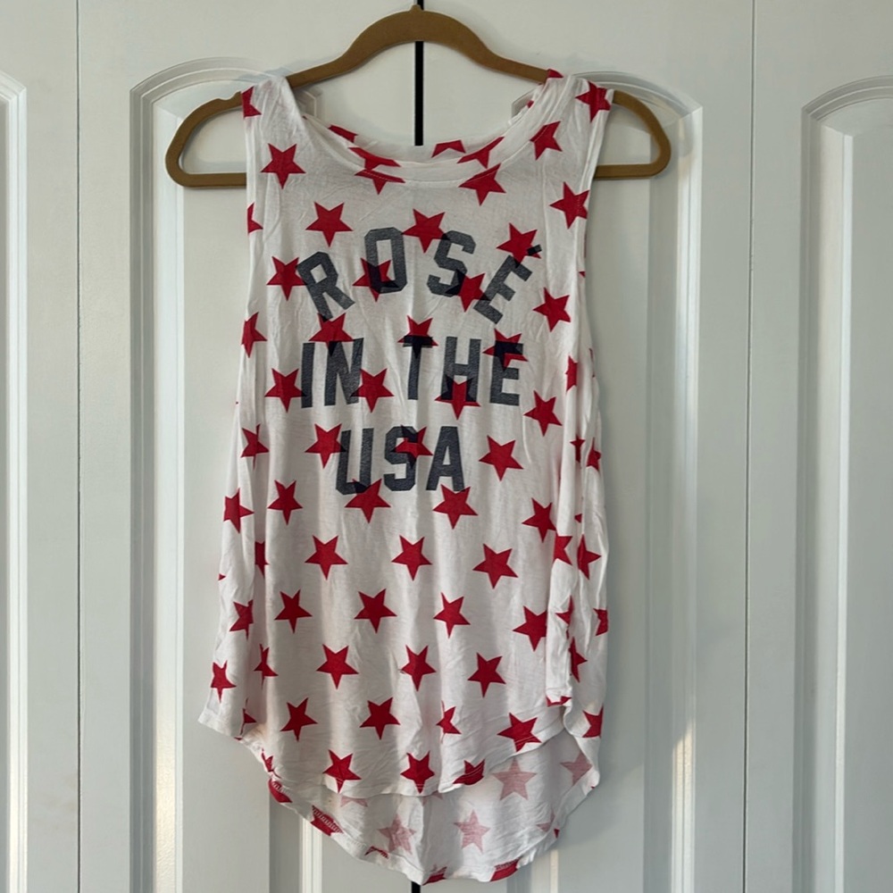 🌸 3/$15 Rose in the USA Tank Top